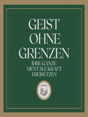 cover image of Geist Ohne Grenzen